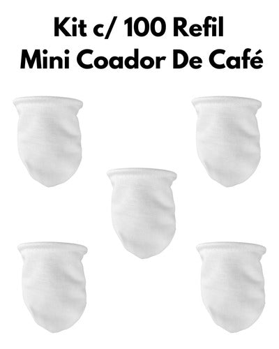 Kit Refil Mini Coador De Café Individual 100 Unidades 1