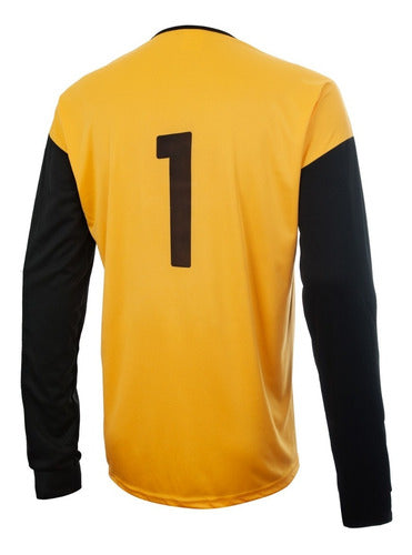 Goalkeeper Long Sleeve Soccer Jersey with Elbow Impact Protection by Kadur 11