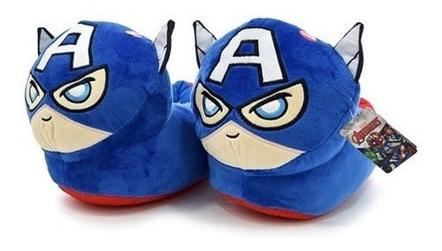 Plush Slippers, Captain America with Light - 11063 4