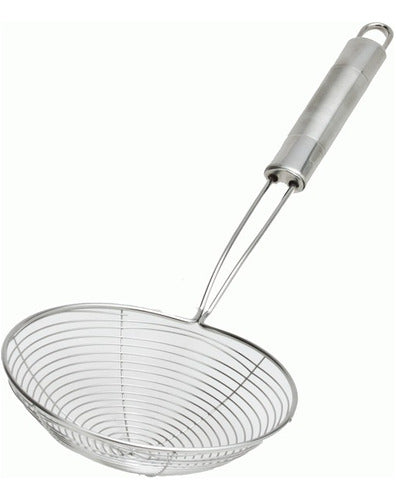 Fary Home Stainless Steel Slotted Spoon Strainer with Reinforced Mesh 0