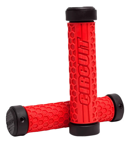 Puños Universales Hexagon Bici Negro/rojo Circuit 0