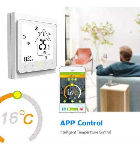 Display Lcd De Termostato Wifi Inteligente 1