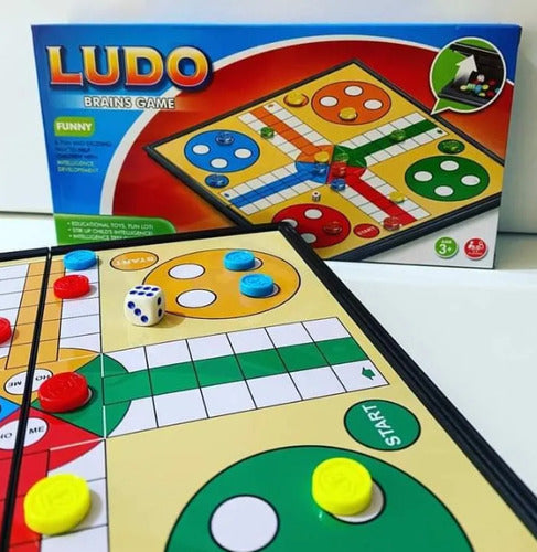 Juego De Ludo Clásico Magnético Tablero 18x18 Ltf Shop 5