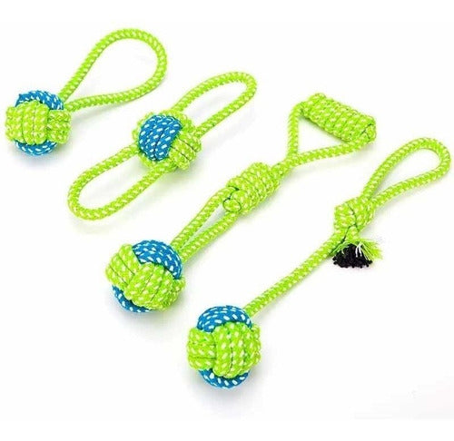 Ocean Gadgets Dog Toys Set of 7 - Rope Ball Chew Toys 4