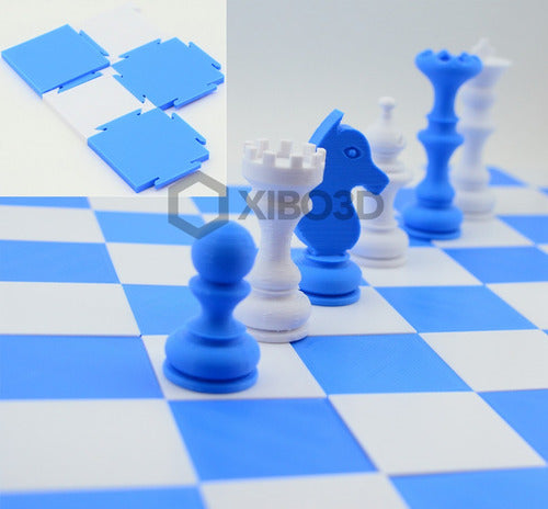 XIBO3D 3D Printed Interlocking Chess Board Set 1