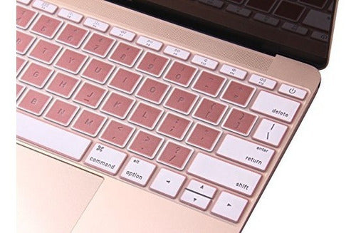 Rose Gold Keyboard Protector Skin Cover Para Macbook 12 Nuev 3