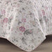 Laura Ashley Breezy Juego De Cobertor Floreado Rosado Y Gris 2