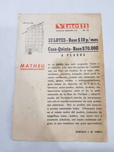 Antiguo Loteo Matheu 1953 Pilar - Escobar Mag 58786 1