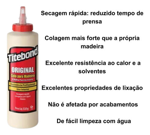 Cola Original Titebond Luthier Instrumentos Violão Guitarra 2