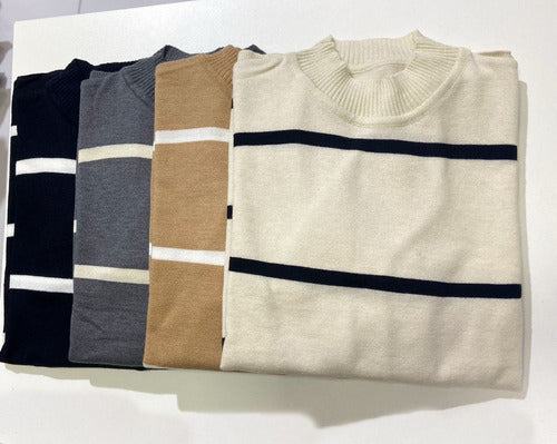 Oversize Bremer Soft Striped Women's Sweater 5