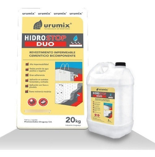 Urumix Hidrostop Duo Seal Waterproof Sealant 20kg + 5lt 3