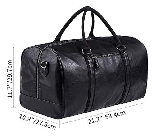 Generic Large Travel Bag, Leather Weekend Bag 2