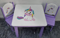 Personalized Wooden Children's Table and Chairs with Character Designs 3