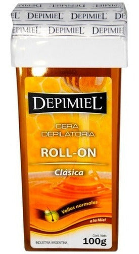 Kit Cera Roll On 12 U + Bandas Depilatorias 100 U Depimiel 4