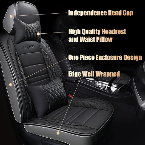 TooCust Leather Seat Covers for 5 Seats - Full Set 4