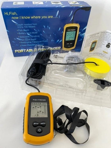 Sonar Portátil Para Pesca Fish Finder Com Sonda Ultra-sônica 2