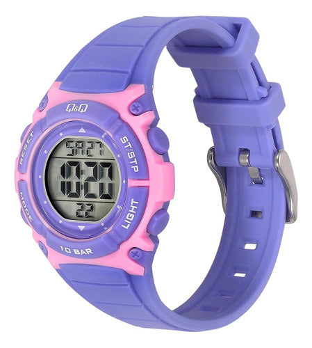 Reloj Digital Q&q Dama Nena Sumergible Colores M187 Garantia 1