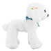 Cachorro Branco Poodle Bandana 23cm - Pelúcia 2