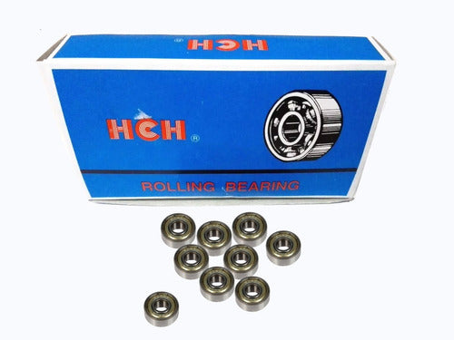 HCH 627-2RS Bearings Kit for Artistic Skating Boots - 10 Pieces 0