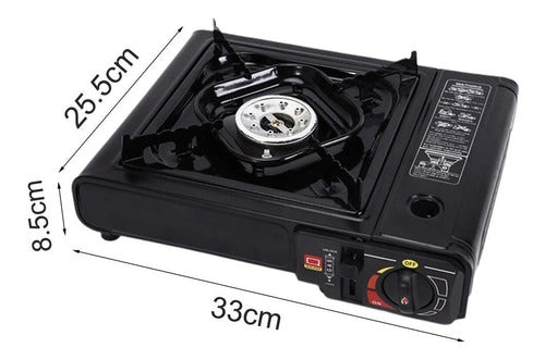 Sol Portable Gas Stove 1 Burner Camping Butane Case 3