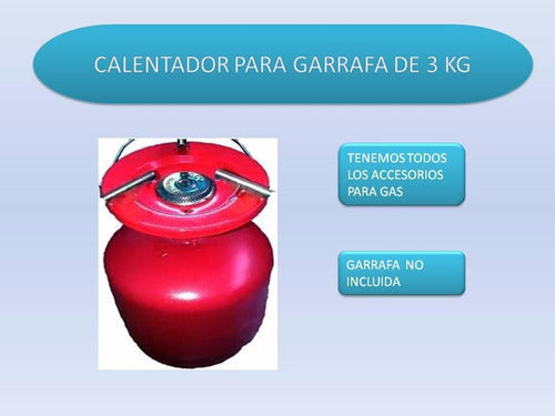 Foco Calentador Anafe Para Garrafa 3 Kg 7