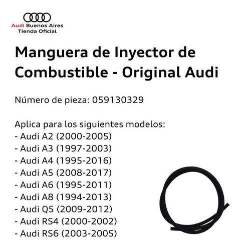 Audi Manguera De Inyector De Combustible Volkswagen Polo 2002 Al 1