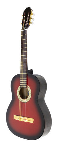 Red Classical Creole Studio Guitar by RAMALLO 5