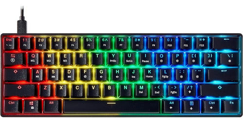 Teclado Mecánico Para Juegos Mizar Mz60 Luna | 60% Teclado D 0