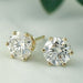 24k Gold Plated White Cubic Zirconia Huggie Earrings 6