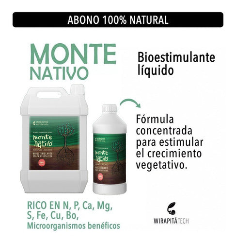 Wirapitá Bioestimulante Fertilizante Monte Nativo 1lt 1