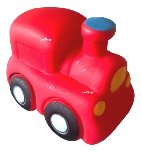 Chifles 3 Rubber Vehicles Bath Toys for Babies 5