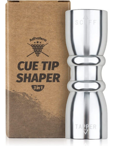 Adhafera Cue Tip Shaper - Silver 0