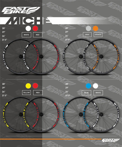 Peladopegaplotter Bicycle Tire Stickers Miche 26'/27.5'/28'/29' X8 Units 0