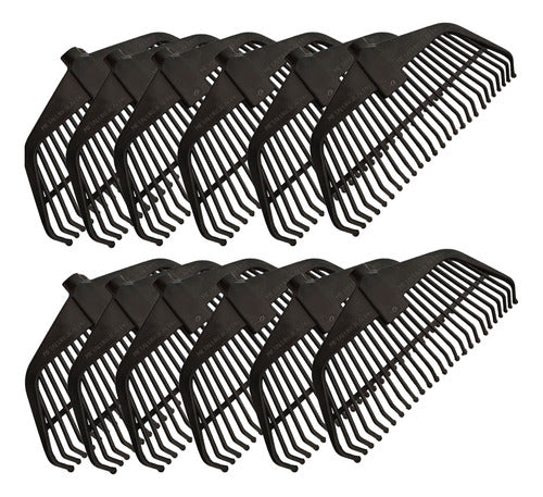 METALURGICACDG Premium Professional Leaf Rakes - Bulk Pack of 24 1