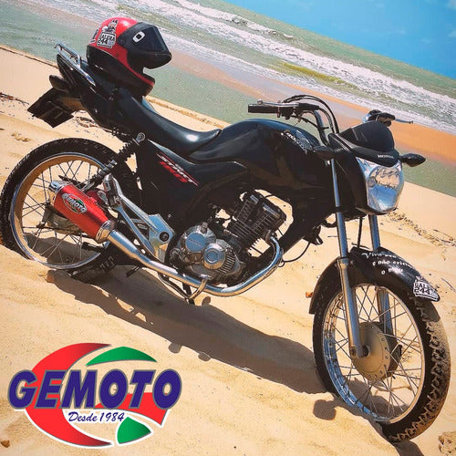 Gemoto Escape Pipe Termo Ovalado Rojo - GKMOTOS 5