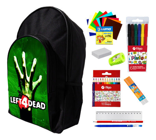 Super Combo Backpack + Left 4 Dead School Supplies #411 0