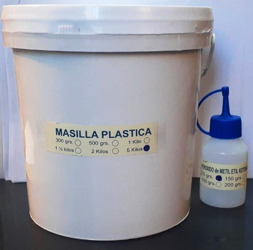 Masilla Plástica 5kg - Con Catalizador 0