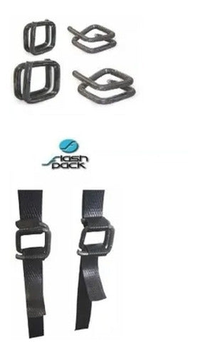 FLASH PACK SRL Metal Straps Buckles X 4kg for Strapping Machine 1