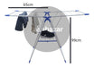 Crystal Rock Tender Folding Clothes Rack with Metal Wings 2