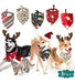 Geeric Christmas Dog Bandanas Xmas Dog Pañuelo Set 5 Pack T 0