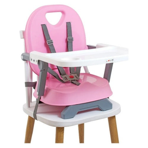 3-in-1 Baby Dining Chair Booster Seat High Low Lightweight + Bib 11