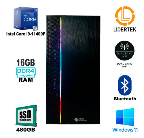 Pc Gamer Computadora Gamer Core I9 16gb Ram 480 Ssd Rtx3050 1