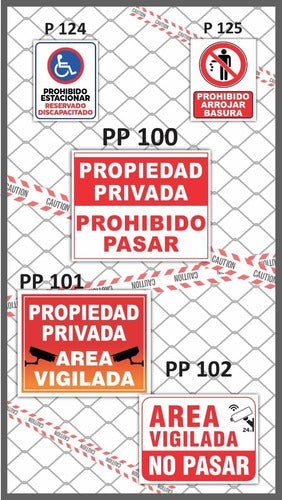 Cartel No Entrar Solo Personal Autorizado 22x28 Cm Prohibido 4