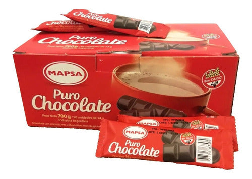 Mapsas Pack 3 Chocolate Submarino Sin Tacc X 50 Unidades 0