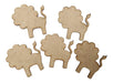 Lion 20 Figures 10cm Shapes Fiberboard Animals MDF 0