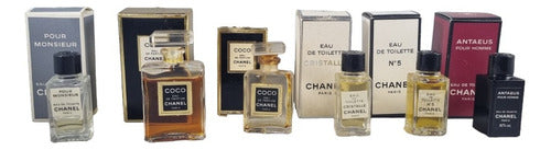 Lote De 6 Frascos Perfumes Miniaturas De Chanel. Unicos 1