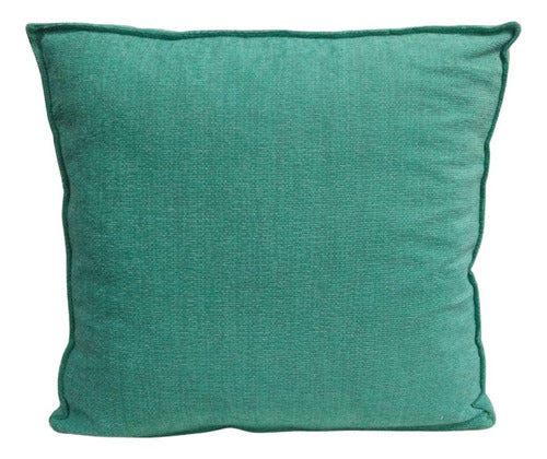 Set of 5 Chenille Cushions with Gusset and Zipper 60x60 181