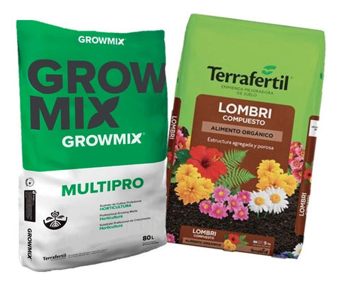 GrowMix Multipro 80L + Humus de Lombriz 5L - Complete Cultivation Kit 0