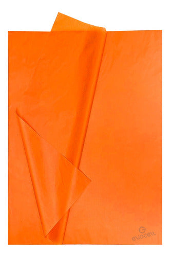 Mil28 Papel Seda Barrilete Fluo Naranja 0