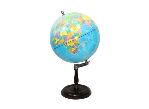30cm Ø Globe on Wooden Stand - Political Turris Design by Lelab 0